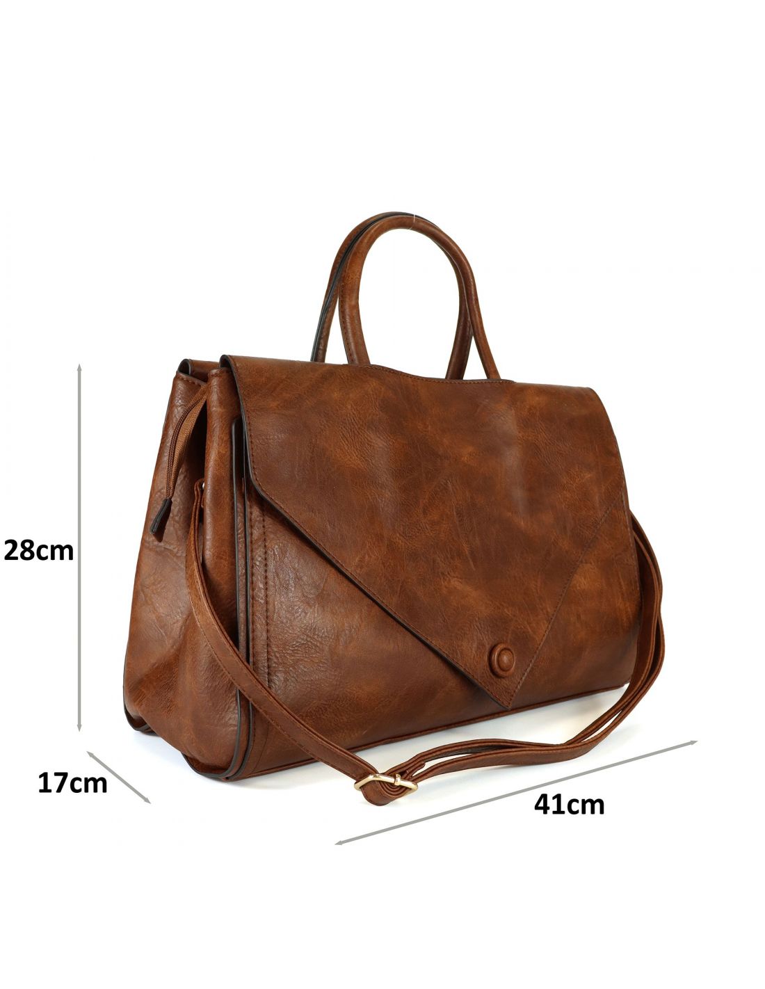 Bolso de mano monocolor